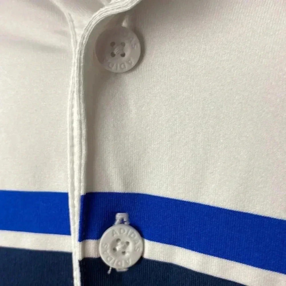 ADIDAS MENS XL POLO ATHLETIC SHIRT POLYESTER SPANDEX BLEND GOOD CLEAN CONDITION - Picture 6 of 12